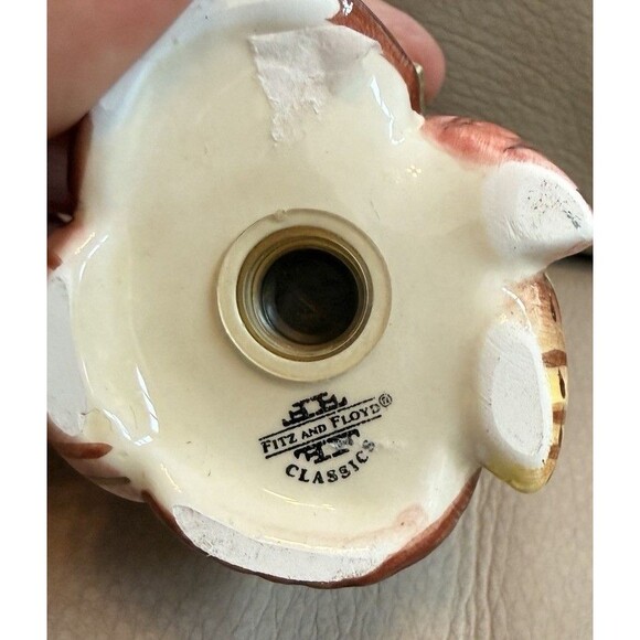 Fitz & Floyd Seashell Conch Salt & Pepper Shakers Beach Oceana - Picture 7 of 7